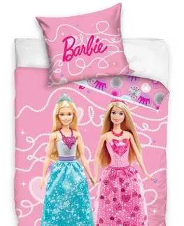 Ložní povlečení Dětské povlečení Barbie dvě princezny