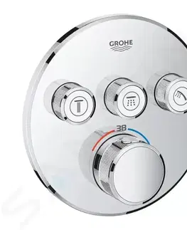 Koupelnové baterie GROHE Grohtherm SmartControl Termostatická sprchová podomítková baterie, 3 ventily, chrom 29121000