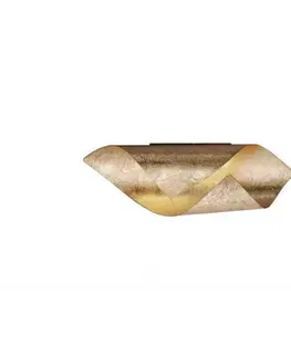 Designová nástěnná svítidla PAUL NEUHAUS LED nástěnné svítidlo, imitace plátkového zlata, nerez ocel, design 3000K PN 9030-12