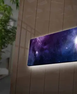 Obrazy Wallity Obraz s LED osvětlením UNIVERSE 30 x 90 cm
