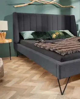 Designové postele LuxD Designová postel Phoenix 160 x 200 cm antracit