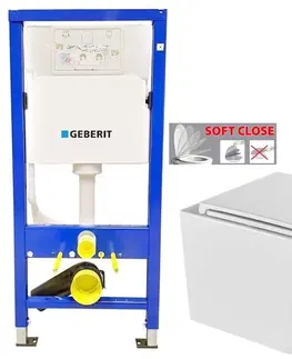Záchody GEBERIT DuofixBasic bez tlačítka + WC INVENA FLORINA WITH SOFT, včetně soft/close sedátka 458.103.00.1 X FL1