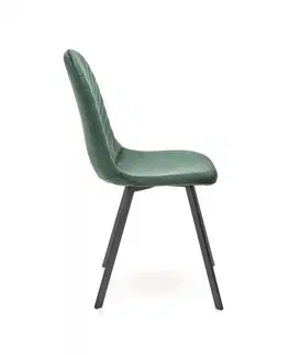 Jídelní sety Jídelní židle K462 Halmar Tmavě zelená