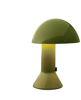 Stolní lampy na noční stolek Martinelli Luce Martinelli Luce Elmetto - Stolní lampa, zelená