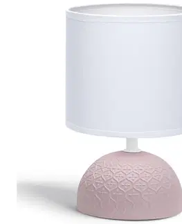 Lampy  B.V.  - Stolní lampa 1xE14/40W/230V růžová/bílá 