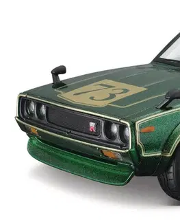 Hračky MAISTO - 1973 Nissan Skyline 2000GT-R (KPGC 110),  zelená, Tokyo Mods, 1:24