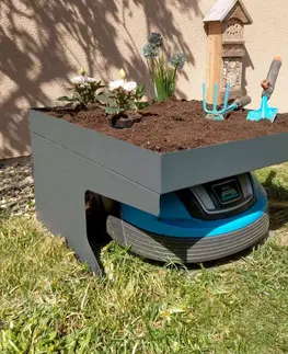 Zahrada Garáž pro robotickou sekačku G60 Stříbrná / šedá