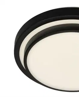 LED stropní svítidla BRILONER LED stropní svítidlo, pr. 33,8 cm, 18 W, černá BRI 3459-015