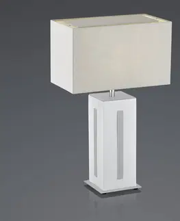 Stolní lampy BANKAMP BANKAMP Karlo stolní lampa bílá/šedá, výška 56cm