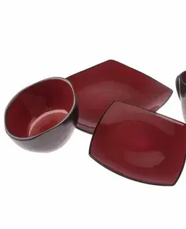 Sady nádobí 4dílná sada keramického nadobí Red