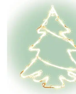 Vánoční dekorace  LED Dekorace do okna 35xLED/3xAA teplá bílá 