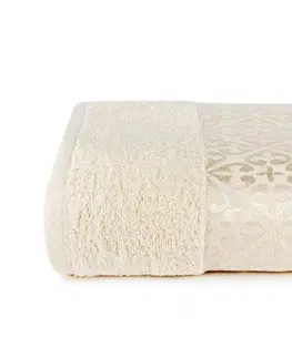 Ručníky Faro Bavlněný ručník Platon 100x150 cm krémový