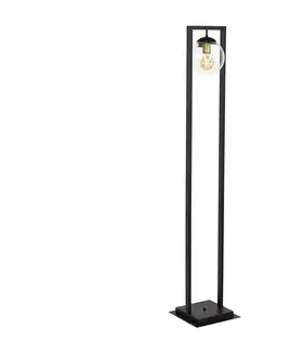 Lampy    107003 - Stojací lampa REY 1xE27/7W/230V černá 