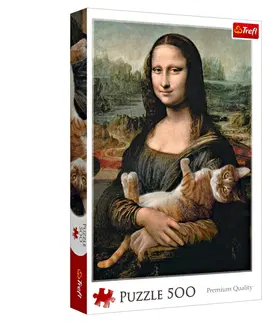 Hry, zábava a dárky Puzzle 500 dílků "Mona Lisa a kočka"