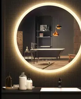 Koupelnová zrcadla REA Zrcadlo LED 90cm FFJ90 HOM-04400