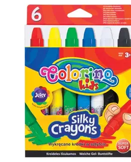 Hračky PATIO - Colorino voskovky Silky vysouvací 6 barev