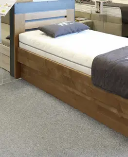 s úložným prostorem Buková postel s úložným prostorem Rita, 90x200 - VÝPRODEJ Z EXPOZICE