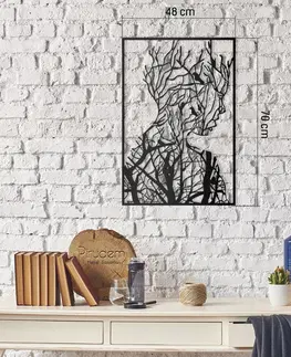 Bytové doplňky a dekorace Hanah Home Nástěnná kovová dekorace Strom krásy černá