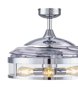 Stropní ventilátory se světlem Beacon Lighting Stropní ventilátor Fanaway Classic světlo, chrom