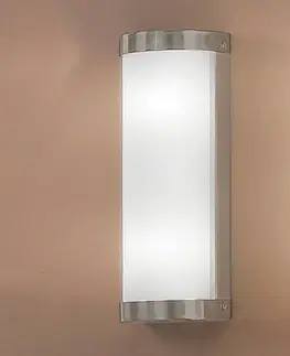 Nástěnná svítidla Orion Koupelnové nástěnné světlo Veti, nikl, 25,5 cm