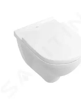 Záchody VILLEROY & BOCH O.novo Závěsné WC se sedátkem SoftClosing, DirectFlush, alpská bílá 5660HR01