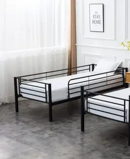 Patrové postele Rozložitelná patrová postel BUNKY Halmar Černá