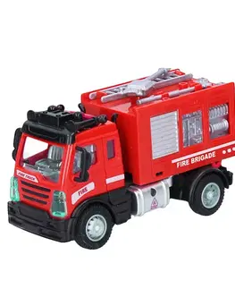 Hračky - RC modely WIKY - Auto hasič s vodním dělem RC 13cm