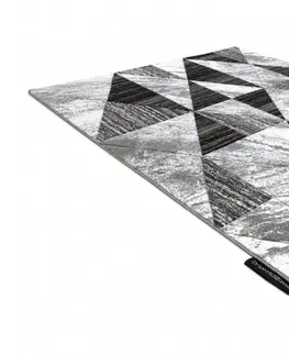 Koberce a koberečky Dywany Lusczow Kusový koberec ALTER Nano trojúhelníky šedý, velikost 120x170