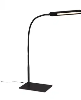 Stolní lampy do kanceláře BRILONER CCT LED stolní lampa, 23 cm, 8 W, černá BRILO 7389-015