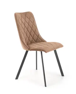 Židle HALMAR Designová židle K450 béžová