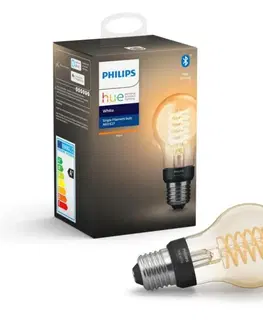 LED žárovky PHILIPS HUE Hue Bluetooth LED White žárovka Filament E27 A60 7W 550lm 2100K