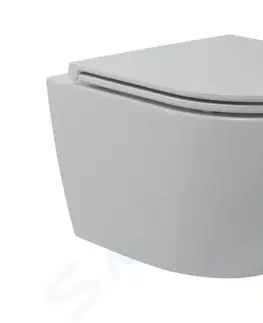 Záchody Kielle Oudee Závěsné kompaktní WC se sedátkem SoftClose, Vortex Rimless, bílá 30102002