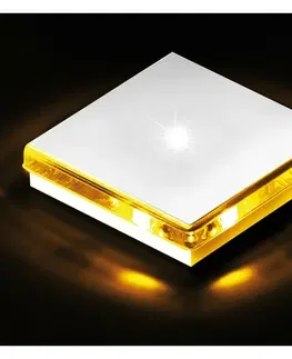 Vestavná svítidla do stěny BPM Dekorativní LED svítidlo Renk hliník - žlutá 1ks 1W 8035.04