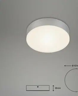 LED stropní svítidla BRILONER LED stropní svítidlo, pr. 15,7 cm, 11 W, stříbrná BRI 7064-014