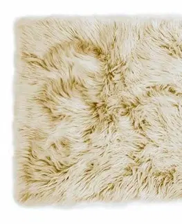 Koberce a koberečky Kontrast Kusový koberec s vysokým vlasem OMBRE 80 x 140 cm - hořčicový