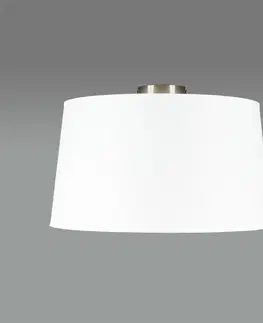 Stropni svitidla Moderní stropní lampa z oceli s bílým odstínem 45 cm - Combi