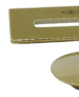 Koupelna MEXEN Přepad UNI + zátka pro volně stojící vany zlatá 5100-50