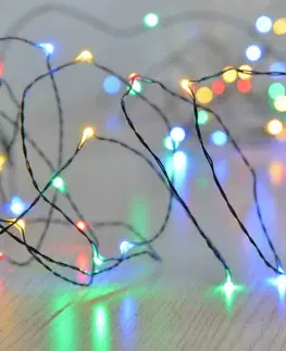LED řetězy Giocoplast Světelný LED řetěz vnitřní, 80 LED multicolor, 8m