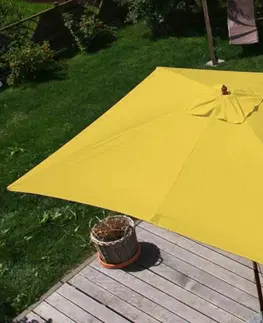 Zahradní slunečníky a doplňky Zahradní slunečník 3x4 m Žlutá