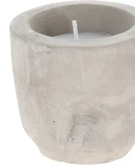 Repelentní svíčky Sada repelentních svíček Citronella, beton, 5,5 x 5,7 cm, 4 ks