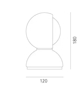 Designové stolní lampy Artemide Eclisse oranžová 0028050A