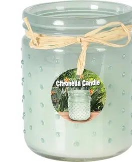Repelentní svíčky Repelentní svíčka Citronella 230 g, zelená, 10,5 x 12,5 cm