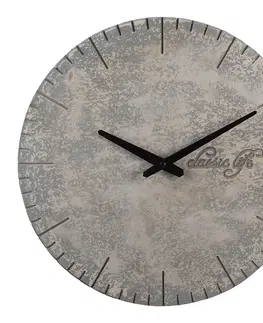 Hodiny Nástěnné kulaté designové hodiny Classic Life - Ø 40*4 cm / 1*AA Clayre & Eef 6KL0709
