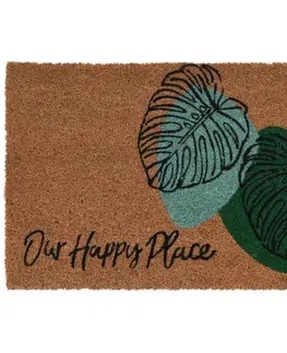 Koberce a koberečky Kokosová rohožka Our happy place, 39 x 59 cm