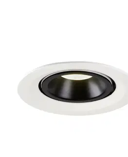 LED podhledová svítidla SLV BIG WHITE NUMINOS GIMBLE M zápustné stropní svítidlo bílé/černé 4000 K 55° 1005972