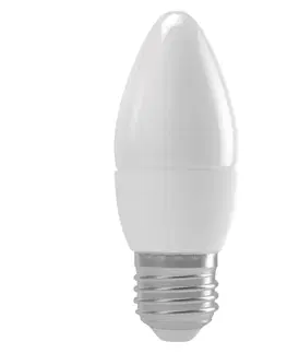 LED žárovky EMOS LED žárovka Classic svíčka / E27 / 4,9 W (40 W) / 470 lm / neutrální bílá ZQ3121