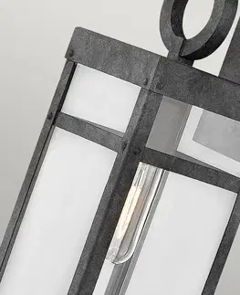 Venkovní nástěnná svítidla Quintiesse Venkovní nástěnné svítidlo Porter, černé, výška 47,4 cm