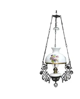 Lampy Floriánova huť Závěsná petrolejová lampa 85 cm 