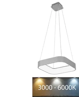 Svítidla Rabalux Rabalux - LED Stmívatelný lustr na lanku LED/28W/230V hranatý 3000-6000K + DO 