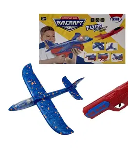 Hračky MAC TOYS - SPORTO Vystřelovací pěnové letadlo se světlem, Mix Produktů